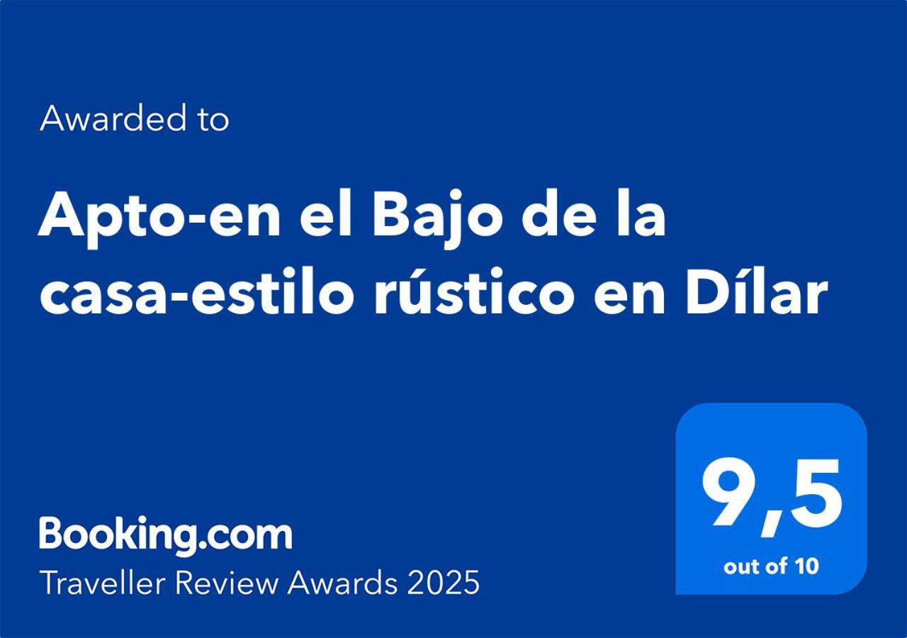 Apto-En El Bajo De La Casa-Estilo Rustico En Dílar Екстериор снимка